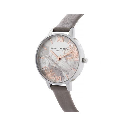 Abstract Florals Demi Dial Watch