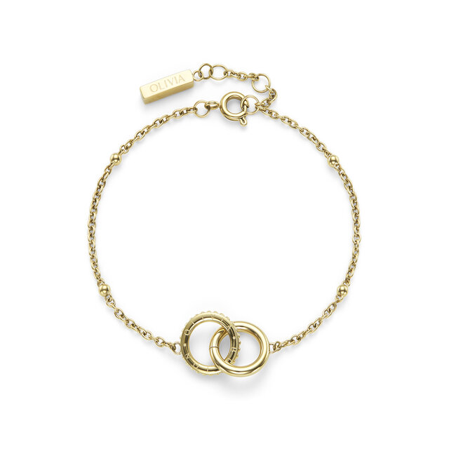 Amity Interlock Gold Plated Bracelet