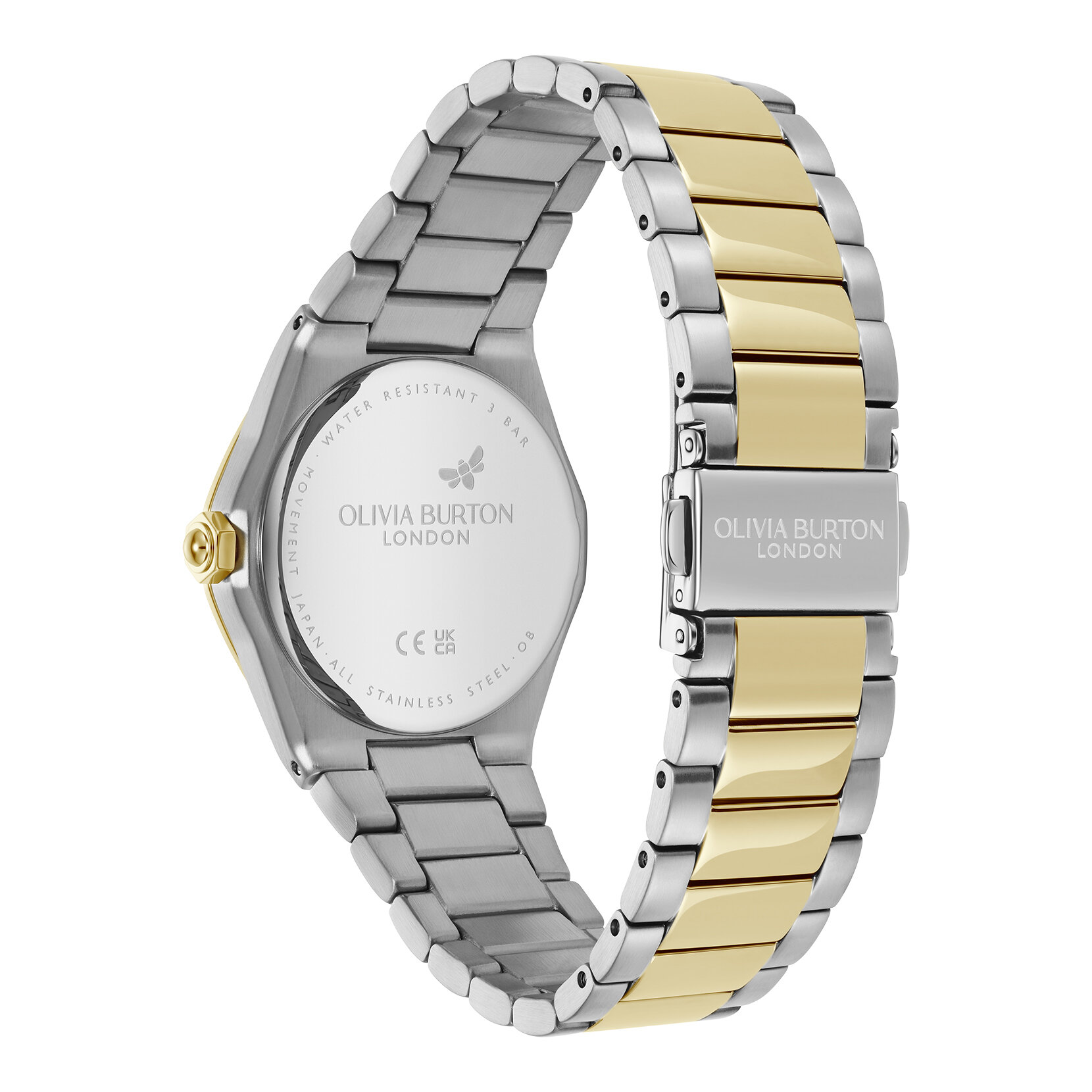 33mm Hexa Gold & Two Tone Bracelet Watch