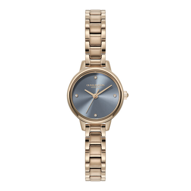 23mm Mini Chalk Blue & Rose Gold Bracelet Watch