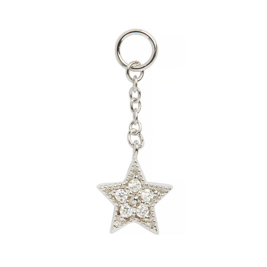 Celestial Huggie Charm Silver