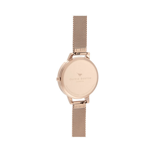 Wonderland Blush Dial Pale Rose Gold mesh
