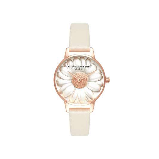 3D Daisy Vegan Nude & Rose Gold