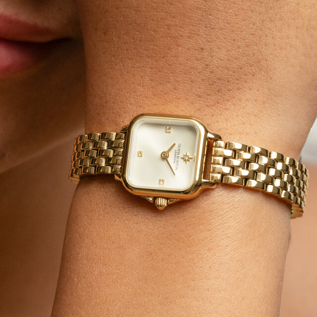20mm Mini Grosvenor Ivory & Gold Bracelet Watch