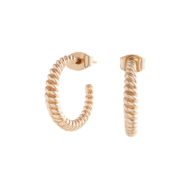 Classics Gold Rope Twist Hoop Earrings