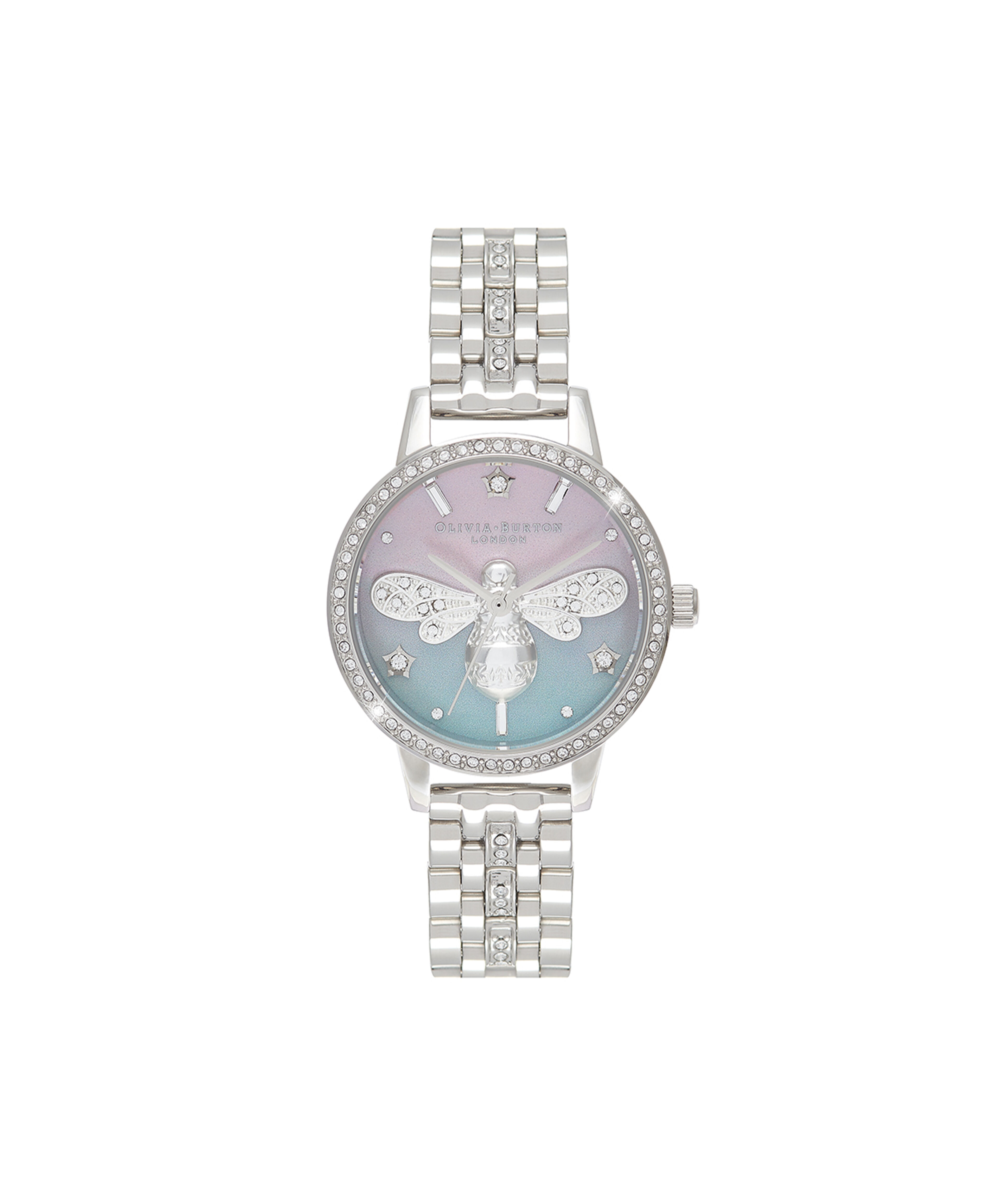 Olivia burton online silver bee bracelet
