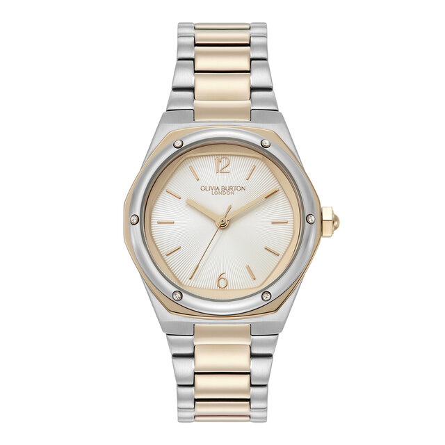 33mm Hexa White & Two Tone Bracelet Watch