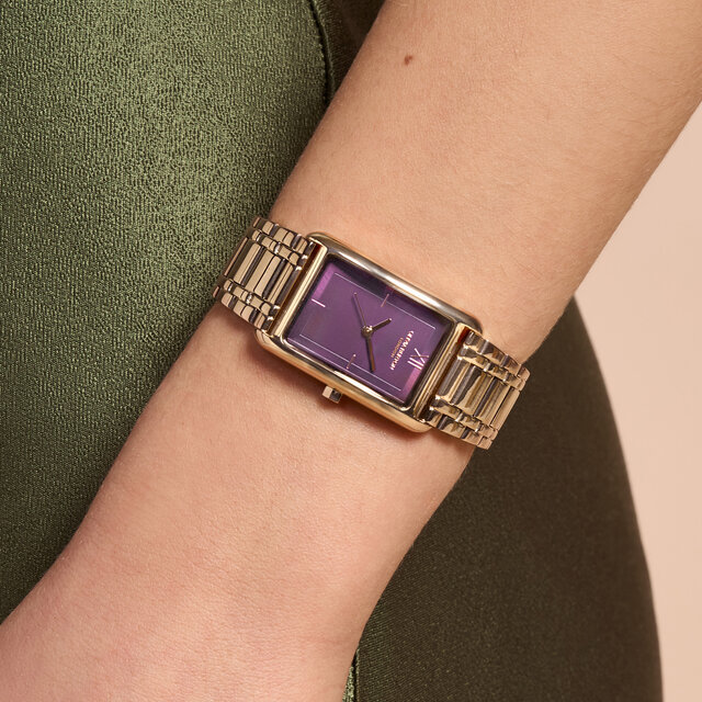 23mm Grove Midnight Plum & Rose Gold Bracelet Watch