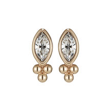 Dainty Rose Gold Plated Stud Earrings