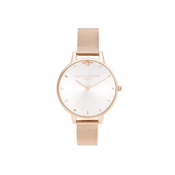 Queen Bee, Blush Sunray & Pale Rose Gold Mesh