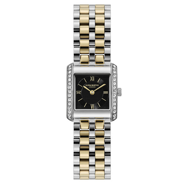 21mm Berkley Black & Two Tone Bracelet Watch