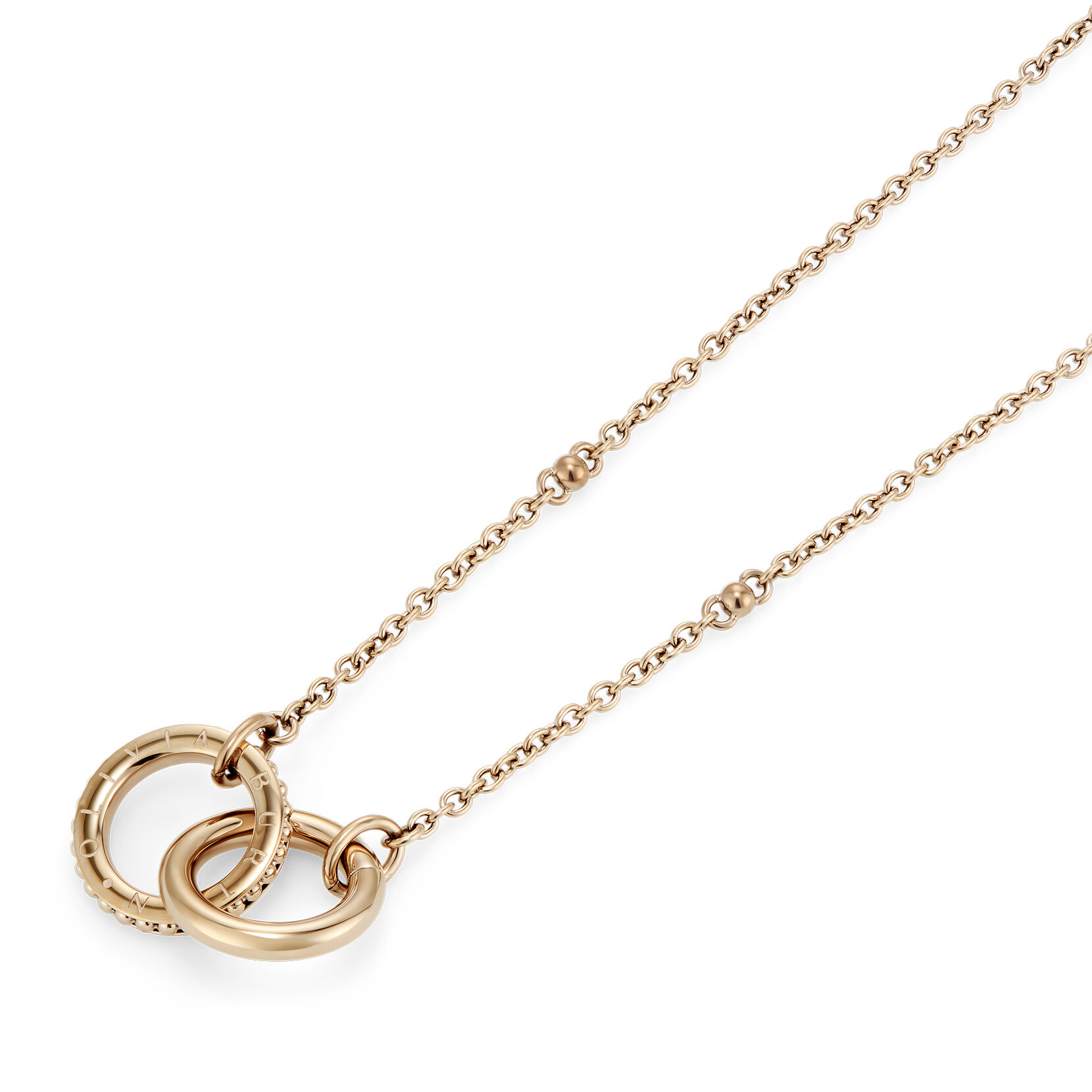 Amity Interlock Rose Gold Plated Necklace