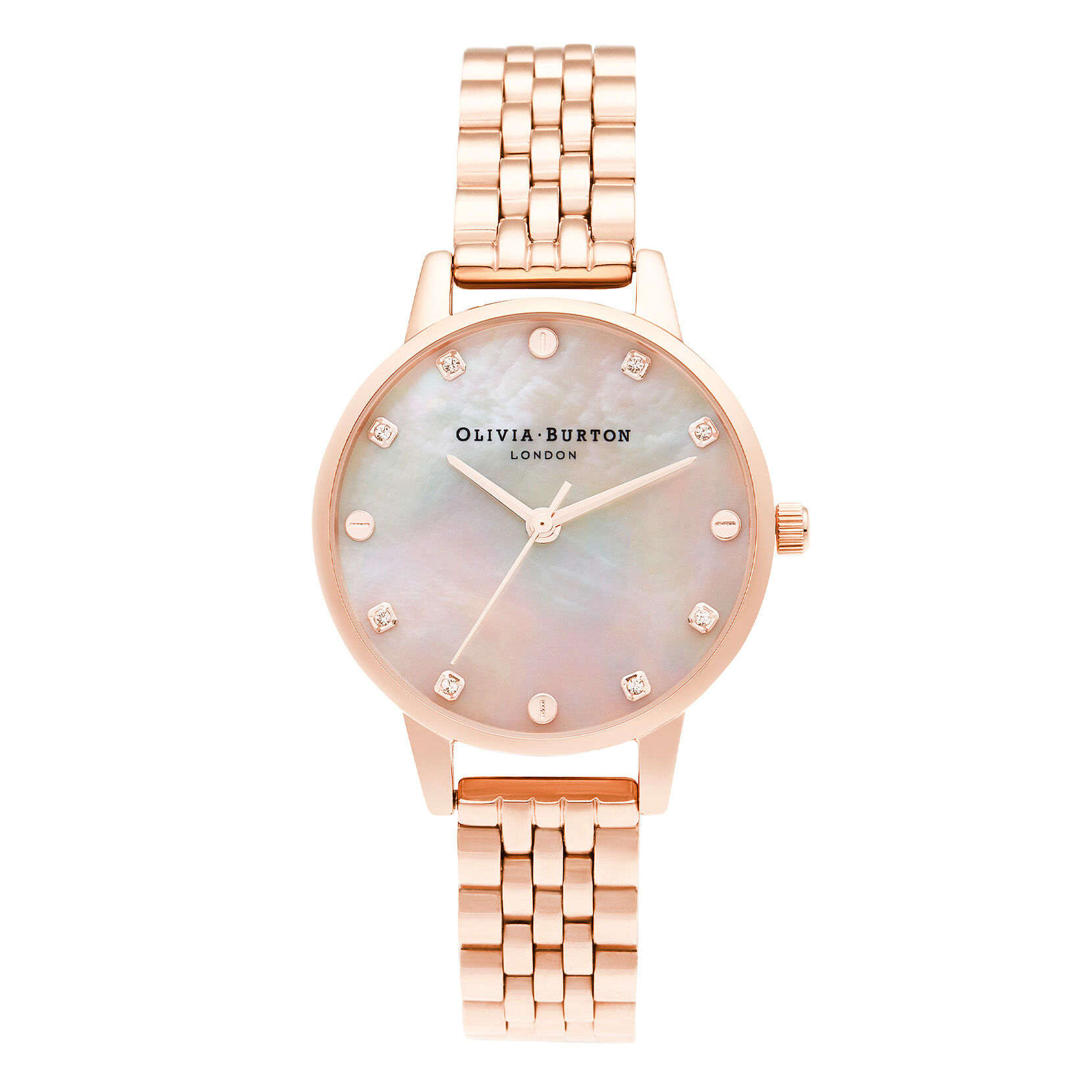 36mm Dogwood T-Bar Rose Gold & Blush Leather Strap Watch