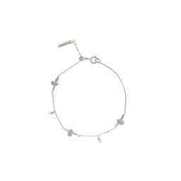  Pearl Bee Chain Bracelet Silver 