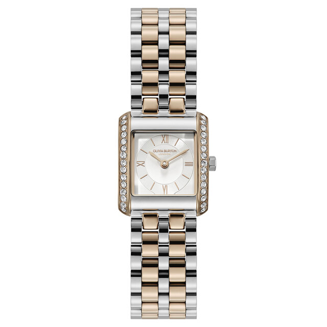 21mm Berkley White & Two Tone Bracelet Watch