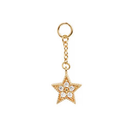Celestial Huggie Charm Gold