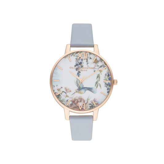 Painterly Prints Vegan Chalk Blue & Rose Gold
