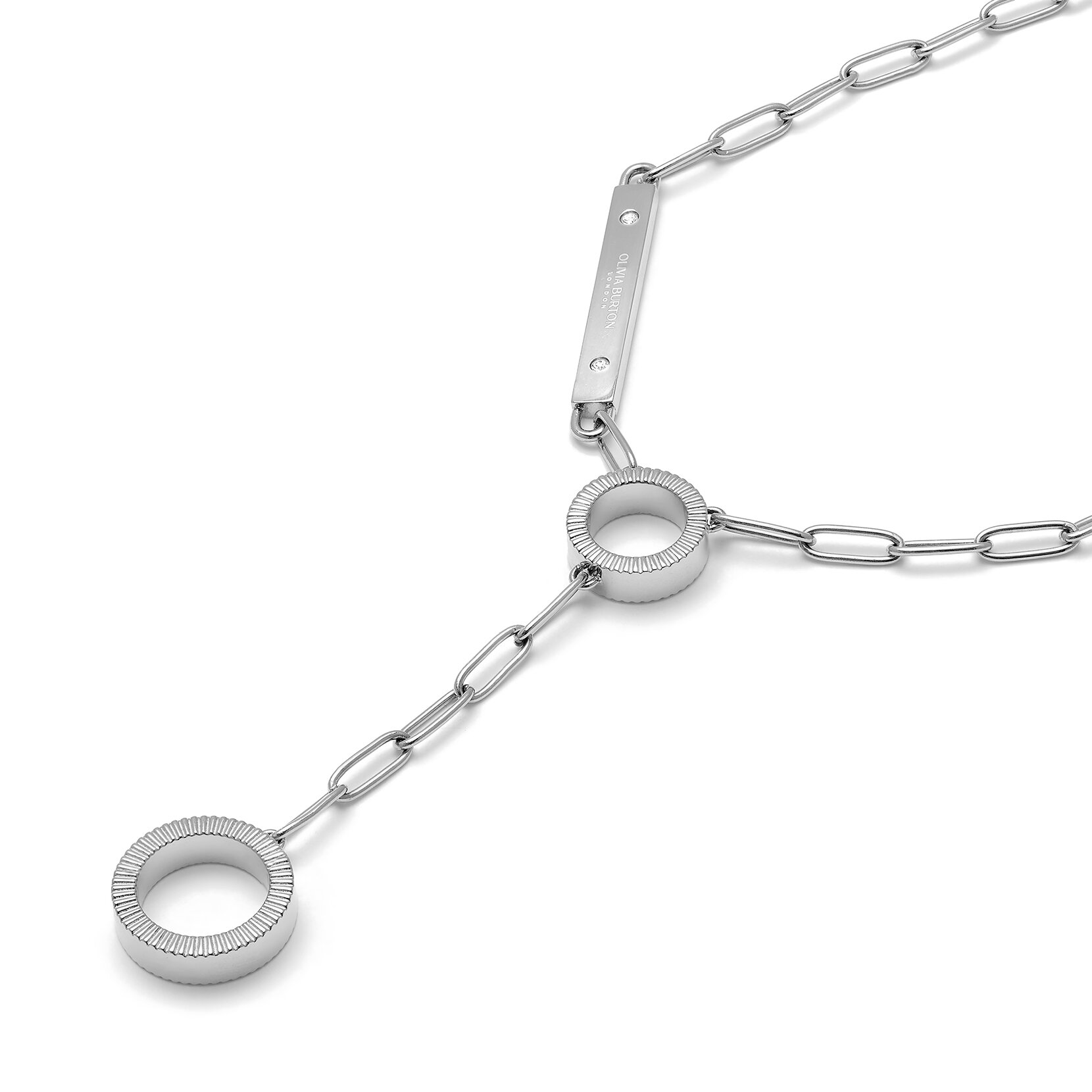 Linear Silver Necklace
