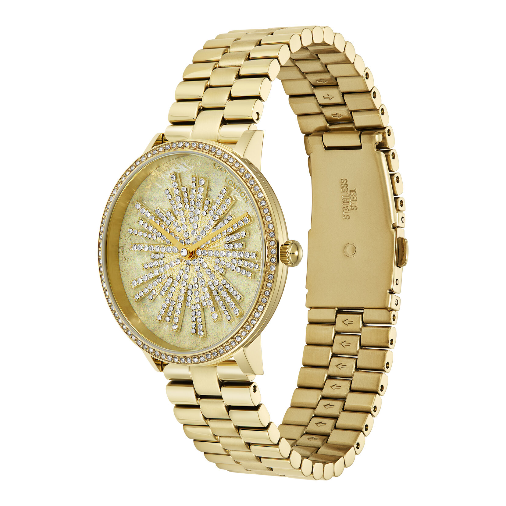 35mm Ice Burst Ivory & Gold Bracelet Watch