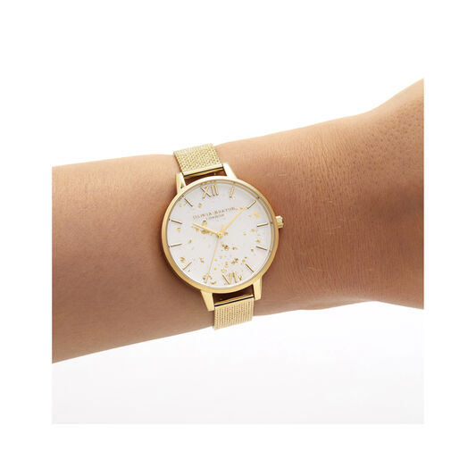 Celestial Demi Dial Watch with Boucle Mesh