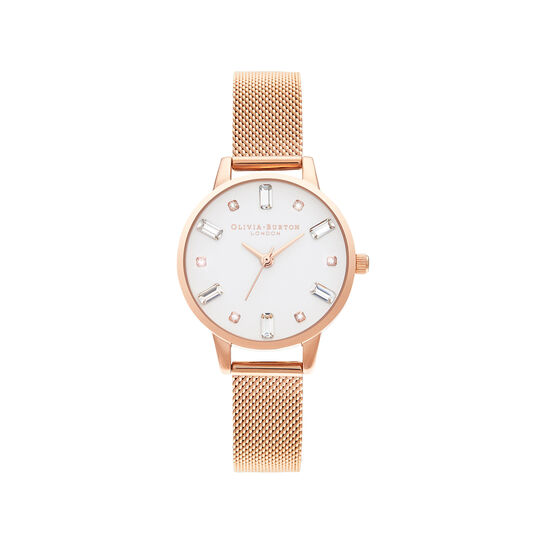 Bejewelled Rose Gold Mesh