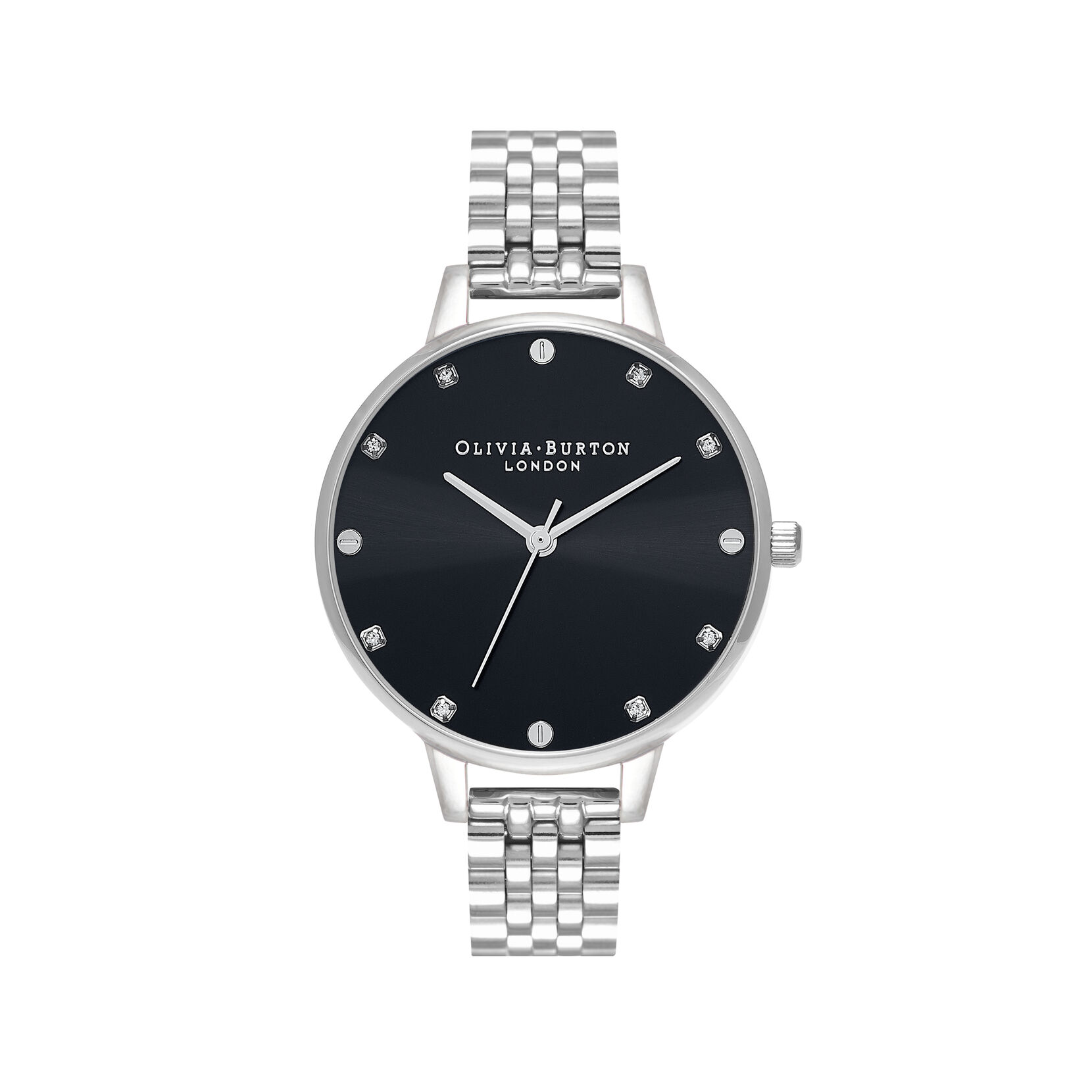 Classics 34mm Black & Silver Bracelet Watch