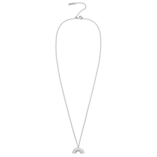 Rainbow Necklace Silver