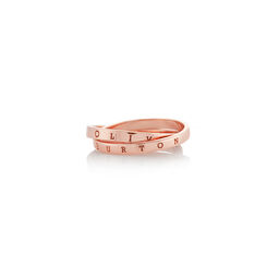 The Classics Interlink Ring Rose Gold S