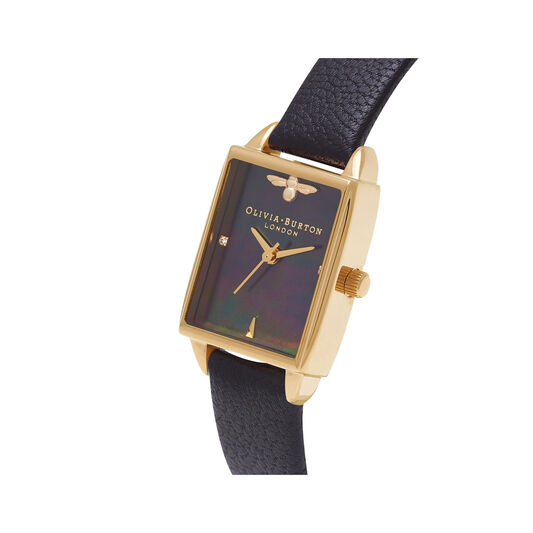Bee Hive Black Mother of Pearl, Black & Gold