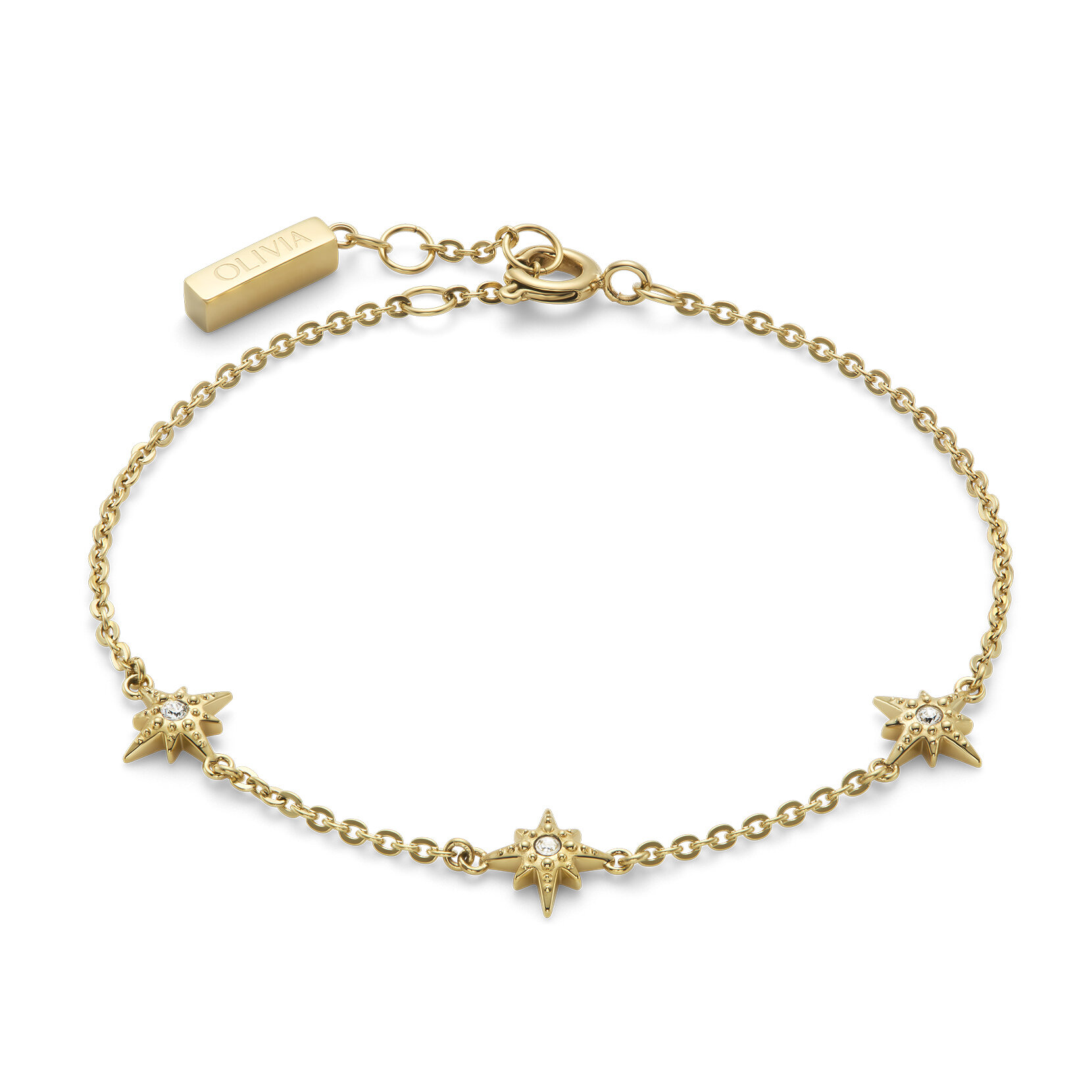 Ever Stacked North Star Gold Plated Stacking Bracelet
