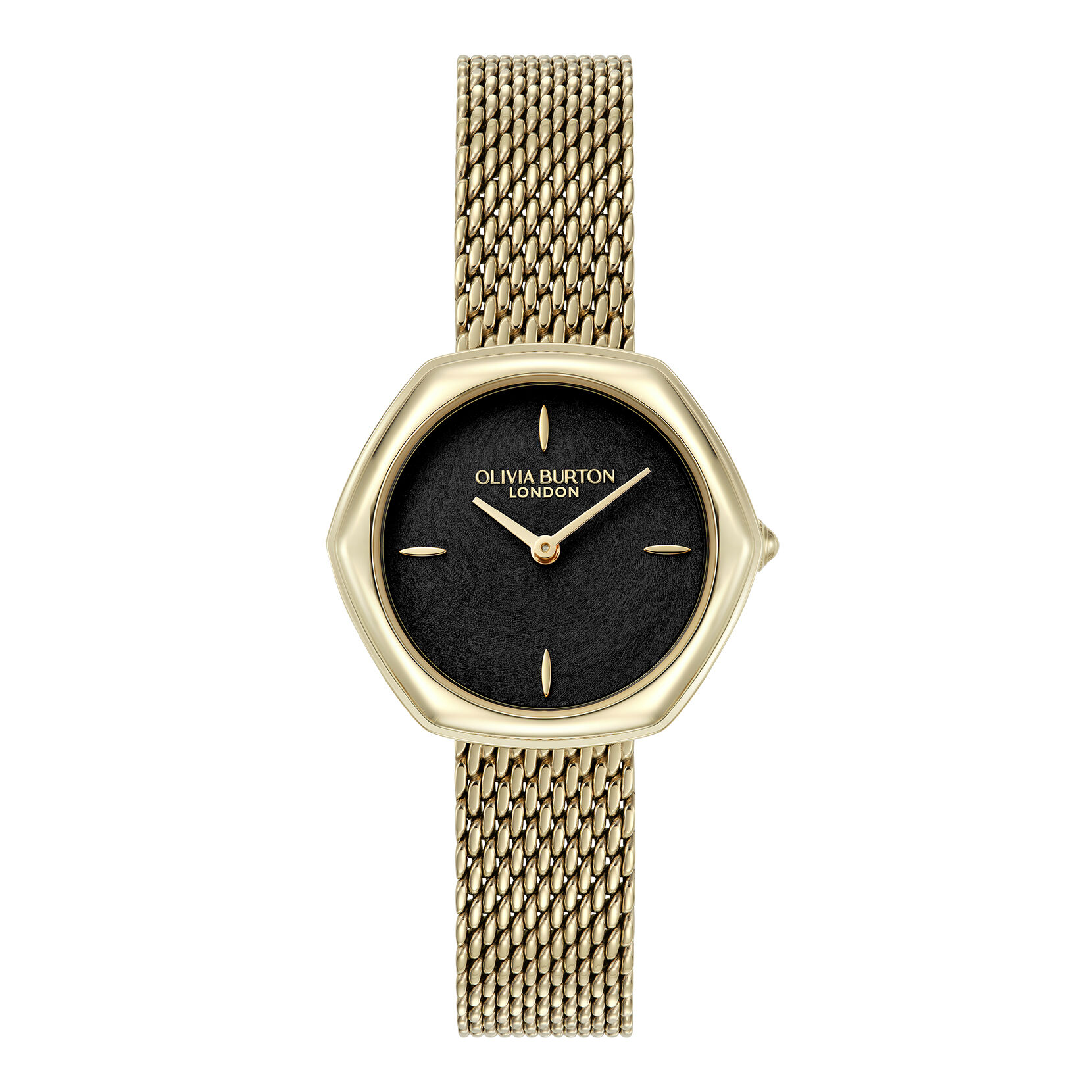 SALE★Olivia Burton ホワイト/ブラック OB14WD04 Olivia Burton Two-Tone Steel Black Dial Women's Watch - 24000124