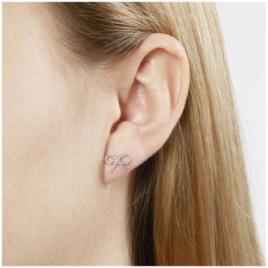 Vintage Bow Stud Earrings