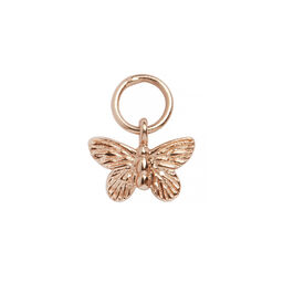  Butterfly Huggie Charm Rose Gold 
