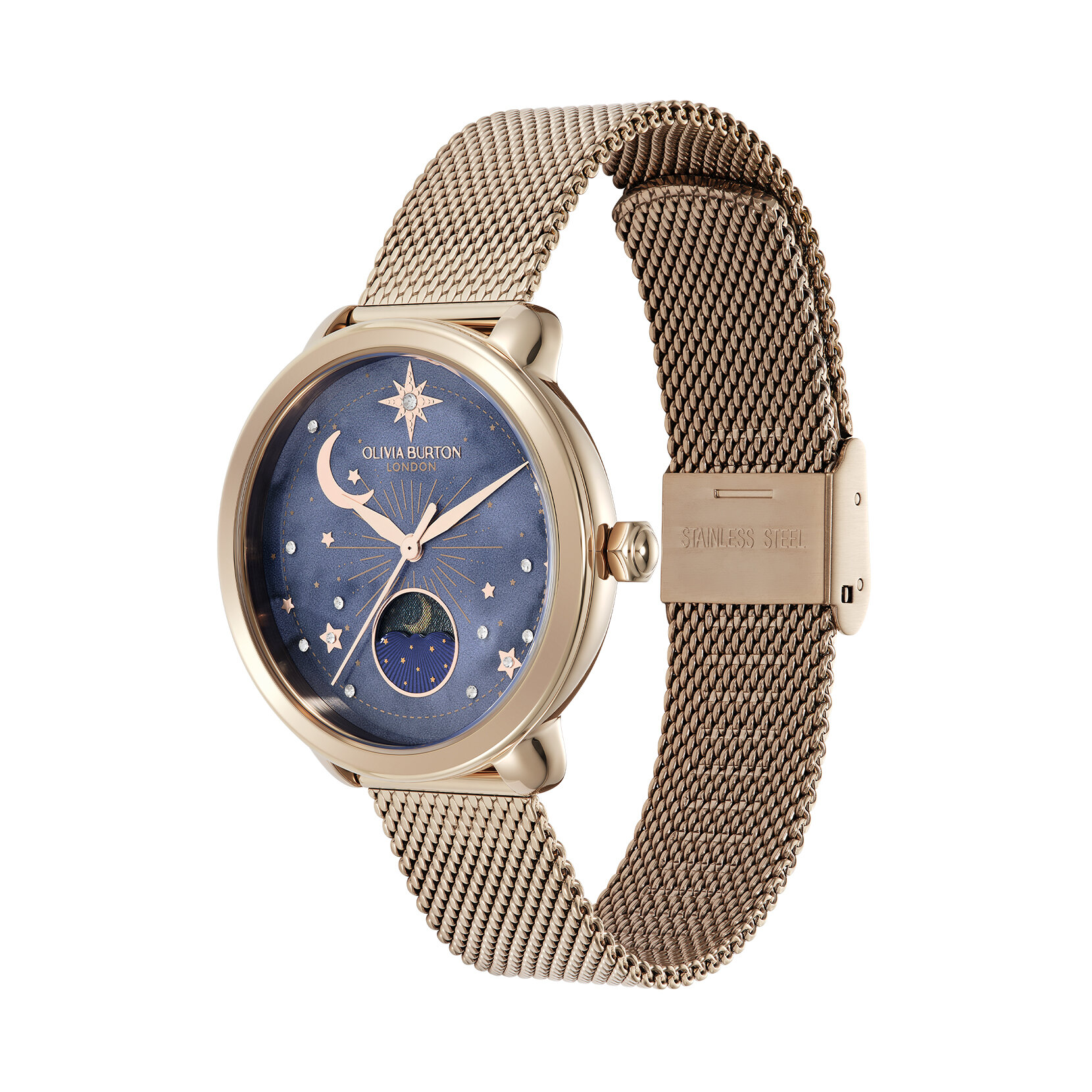 Stainless Steel Olivia Burton Limited Edition Celestial 34mm Moon