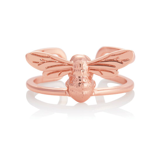 Lucky Bee Rose Gold Bee Ring