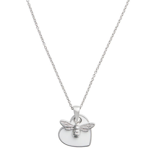 You Have My Heart Necklace White & Silver