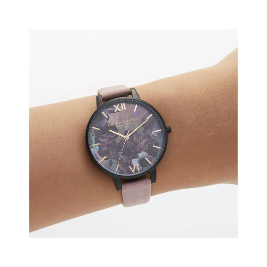 After Dark Big Dial Watch with Black Mother-Of-Pearl