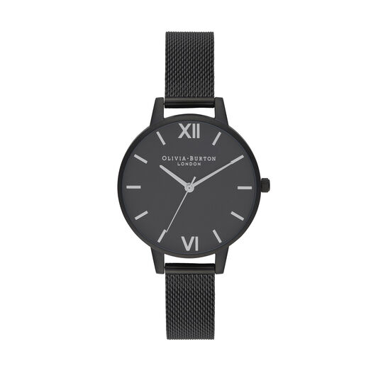 Silver & Matte Black Mesh