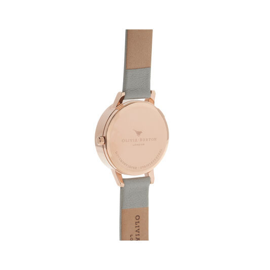 3D Daisy Grey & Rose Gold Watch