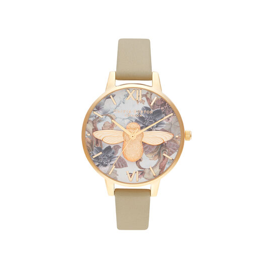 Demi 3D Bee Sand & Gold