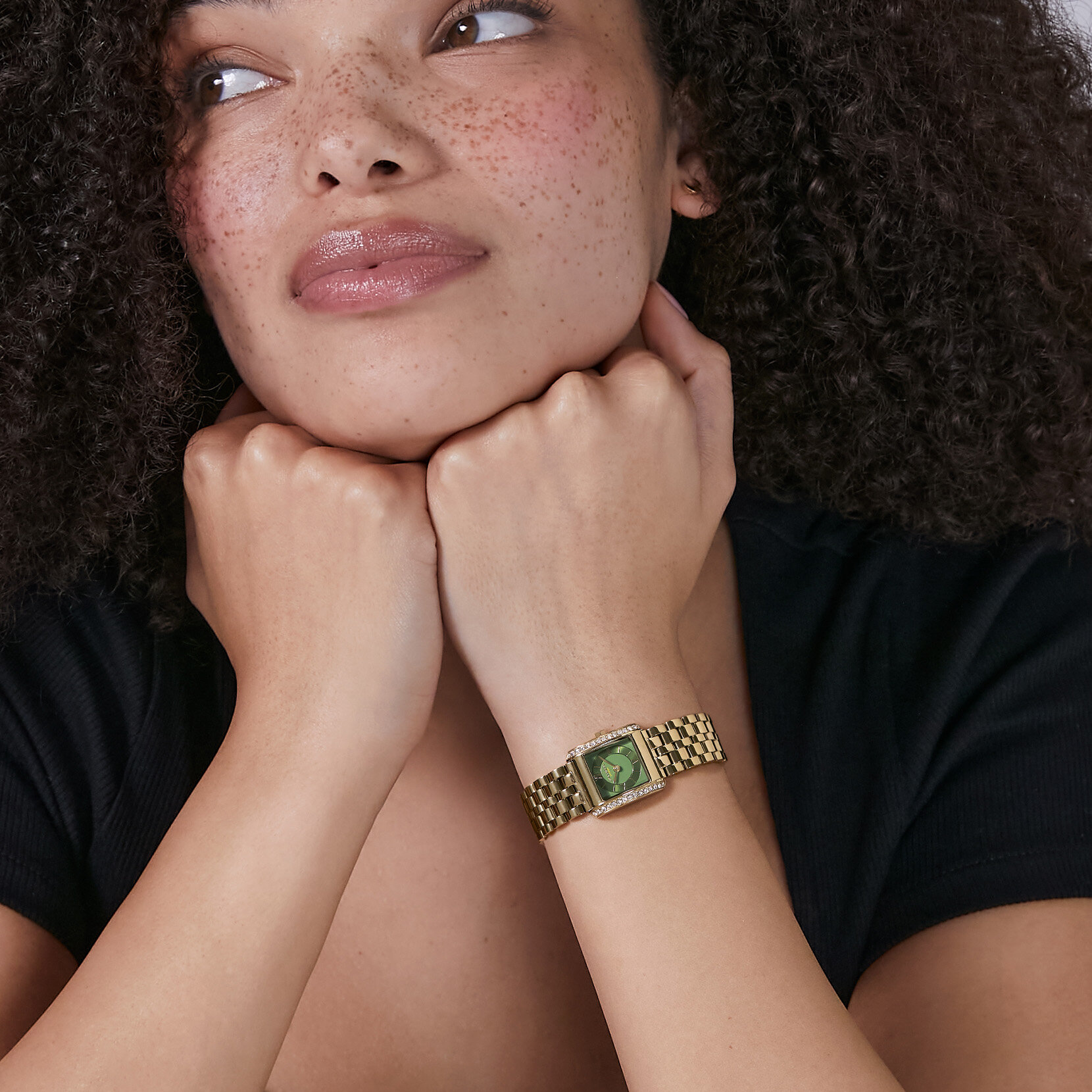 21mm Berkley Green & Gold Bracelet Watch
