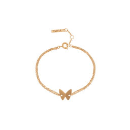Social Butterfly Chain Bracelet Gold 