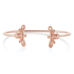 Sparkle Bee Rose Gold Bangle