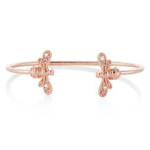 Sparkle Bee Rose Gold Bee Bangle