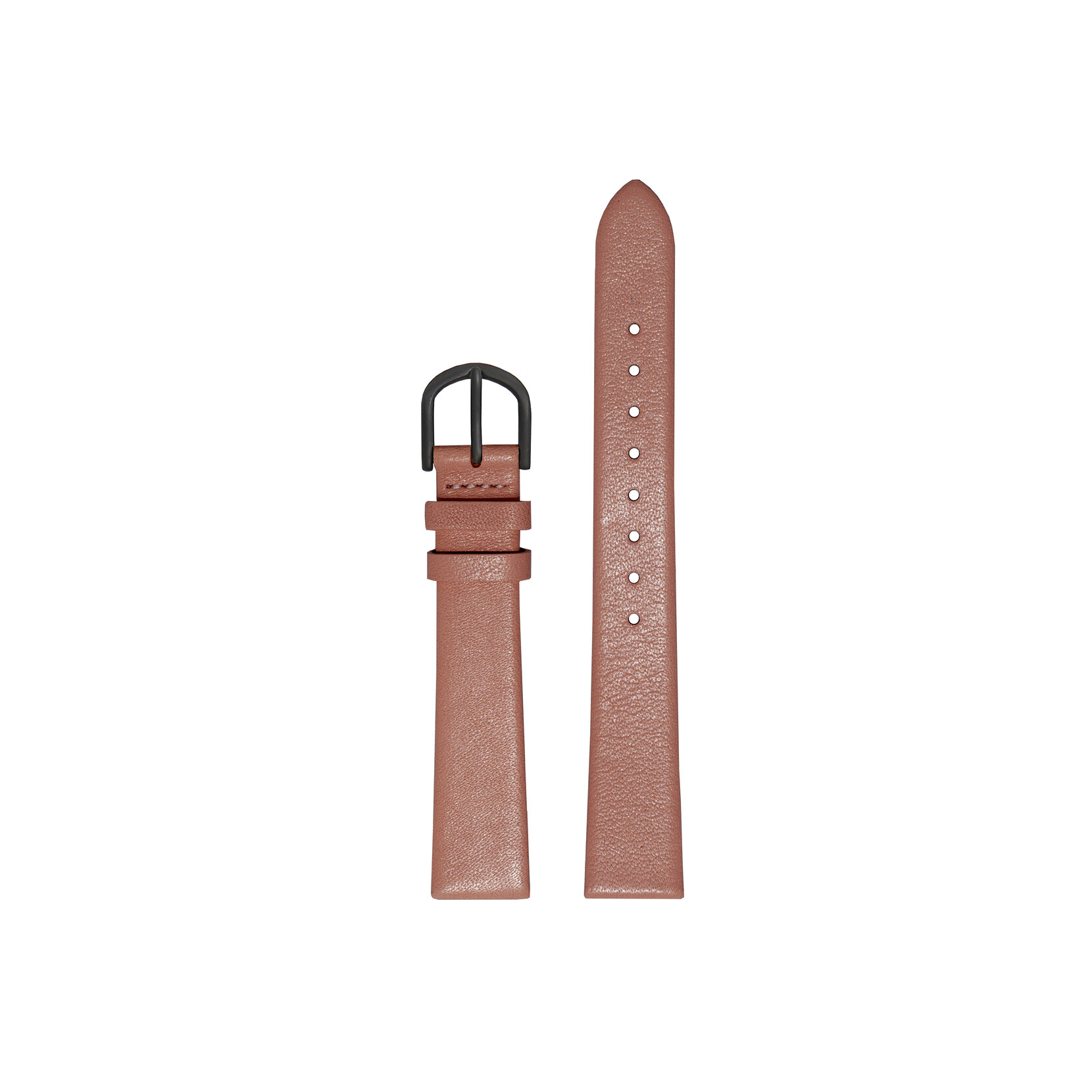 12mm Black & Brown Leather Strap