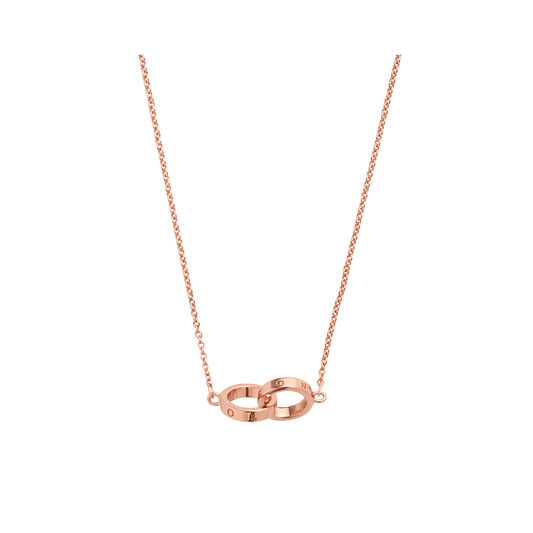 Interlink Necklace Rose Gold