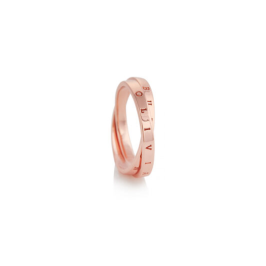 The Classics Interlink Ring Rose Gold L