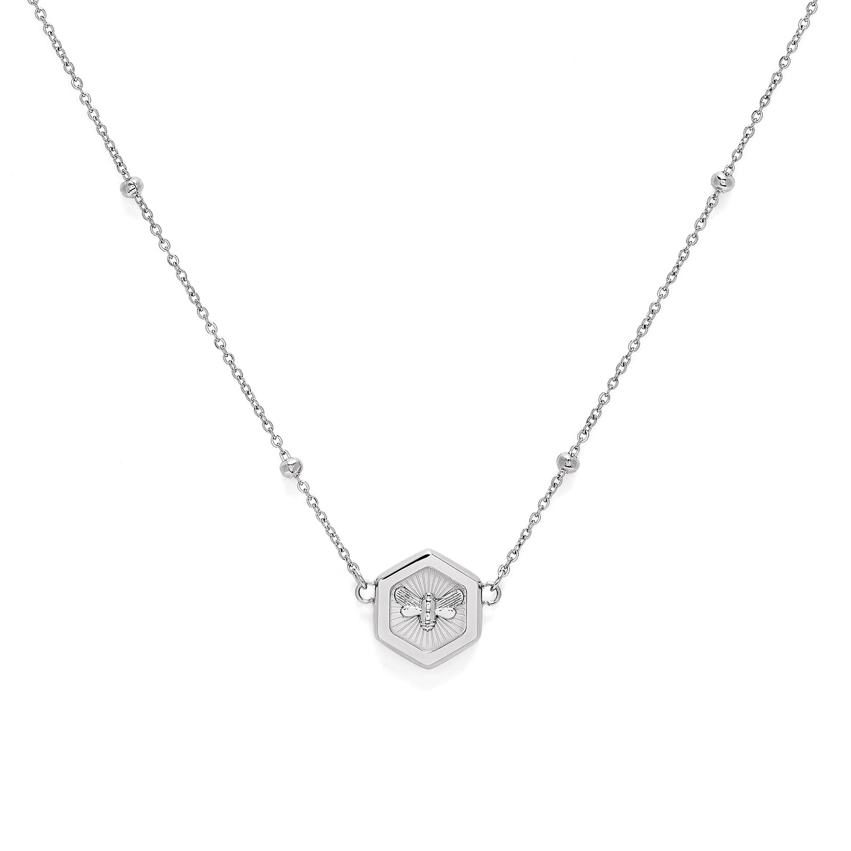 Minima Bee Silver Pendant Necklace