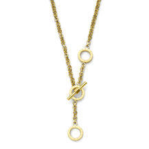 Honeycomb Toggle Gold Plated Necklace