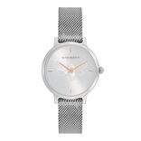 Olivia Burton Watch With 30mm Silver Face With 3D Silver Bee & Sage Gree… Olivia Burton - Silver Bee Watch – Brent Weatherall Jeweller main image 3